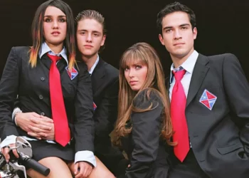 Dulce Maria, Christopher Uckermann, Anahí e Alfonso Herrera (Foto: Reprodução)